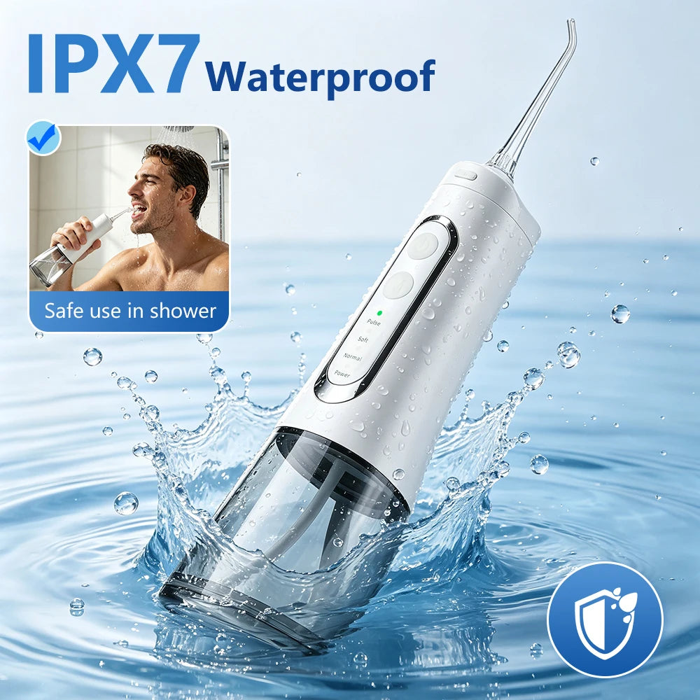 Cordless Water Dental Flosser Teeth Cleaner - 9