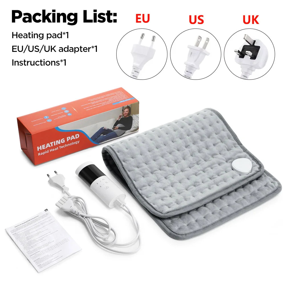 Electric Heating Pad Fast Heating Thermal Mat Back Pain Relief
