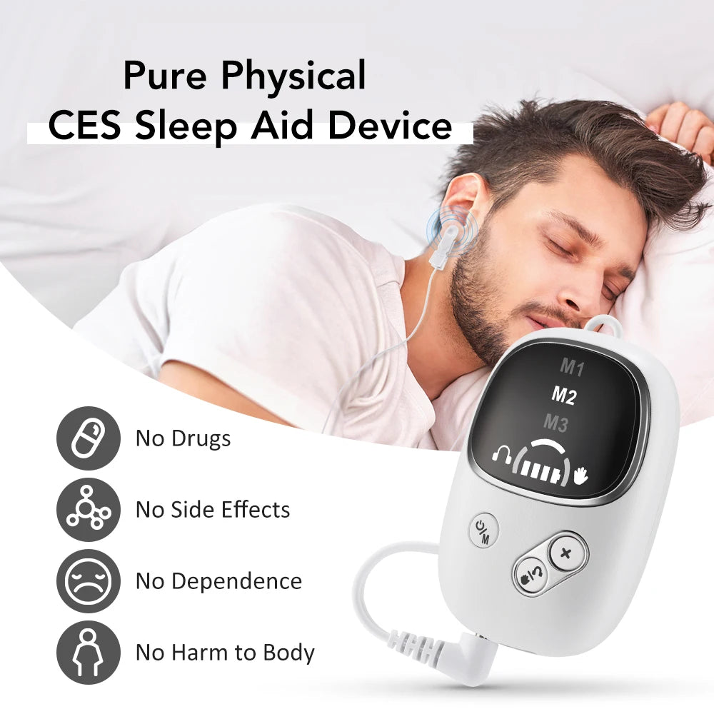 Handheld CES Sleep Aid Device Insomnia Relief Palm Massager - 2