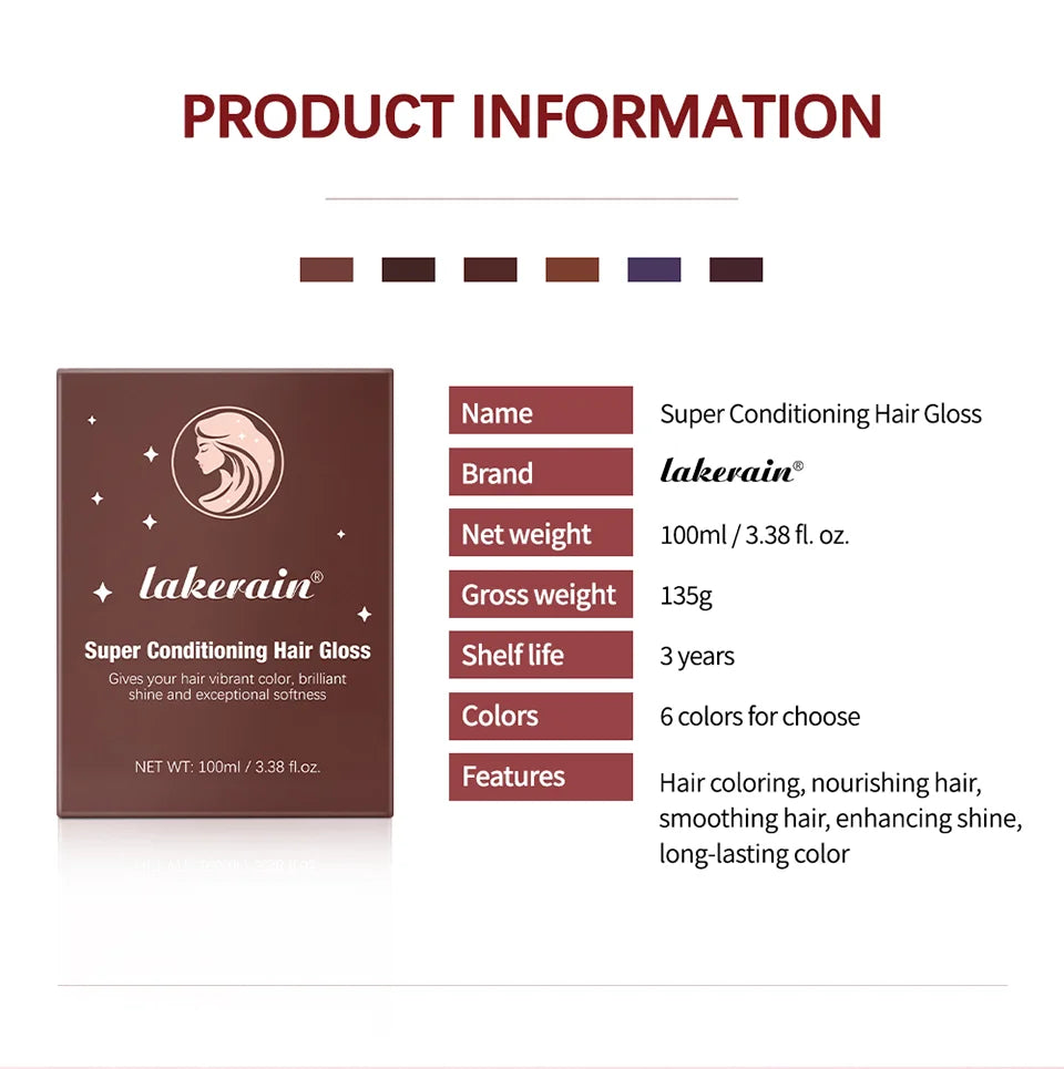 Super Conditioning Hair Gloss Hydrating Semi-Permanent Color Glaze
