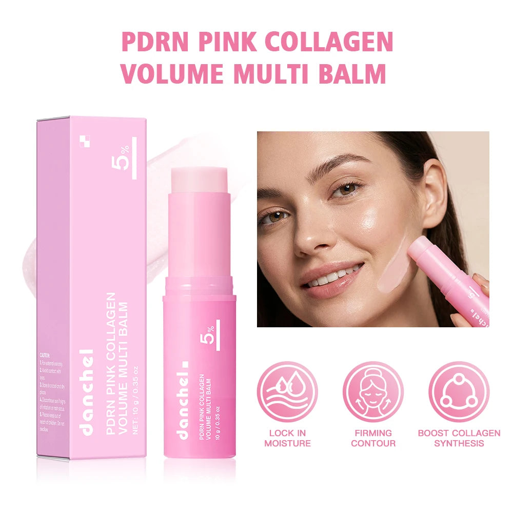 Pink Collagen Multi Balm Stick Hydrating Glow Skincare - 1