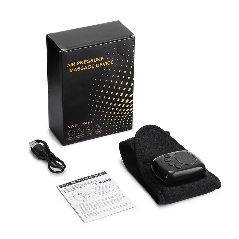 Cordless Heated Wrist Massager Air Compression Hand Wrap