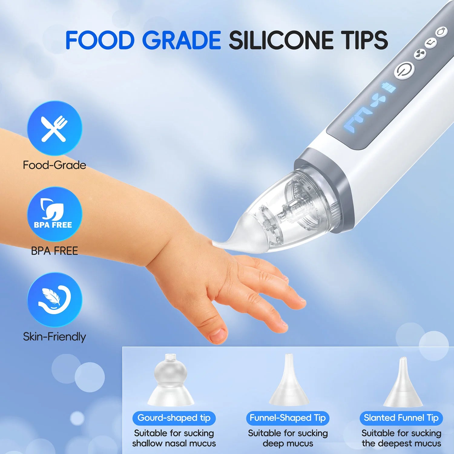 Electric Baby Nasal Aspirator Automatic Nose Cleaner Sucker - 4