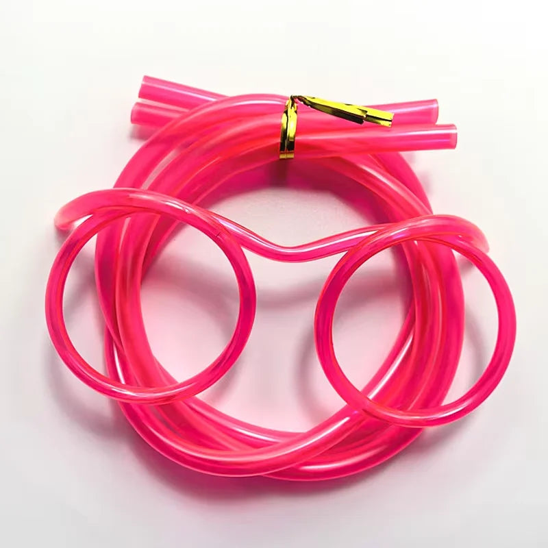 Funny Straw Glasses Creative Flexible Drinking Straws for Kids Party - 19