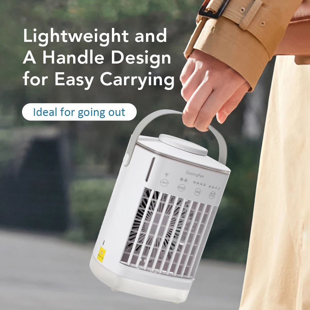 Portable Air Conditioner Fan USB Mini Cooler Humidifier