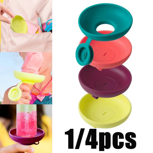 Drip Free Popsicle Holder Silicone Reusable Ice Cream Catcher for Kids