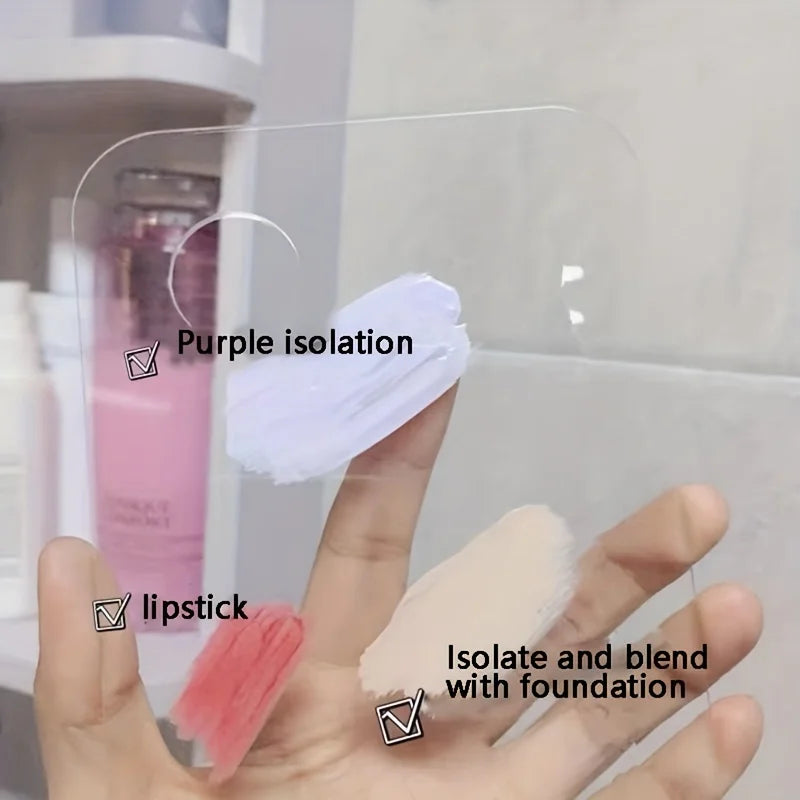 Acrylic Makeup Palette and Spatula Set for Foundation Blending
