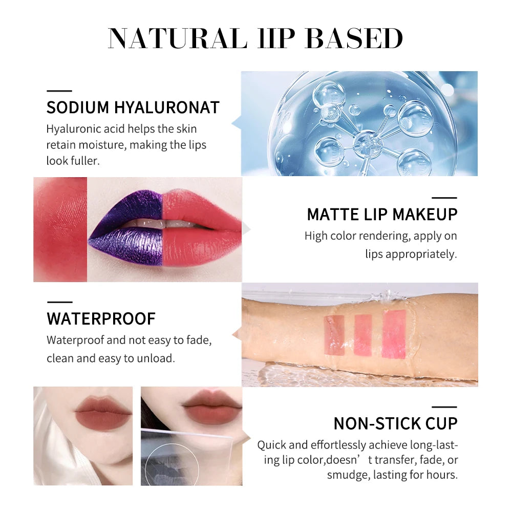 Peel Off Lip Gloss Long Lasting Waterproof Lip Tint Stain - 5