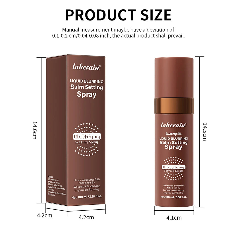 Liquid Blurring Balm Setting Spray Long Lasting Matte Makeup Fixer - 16