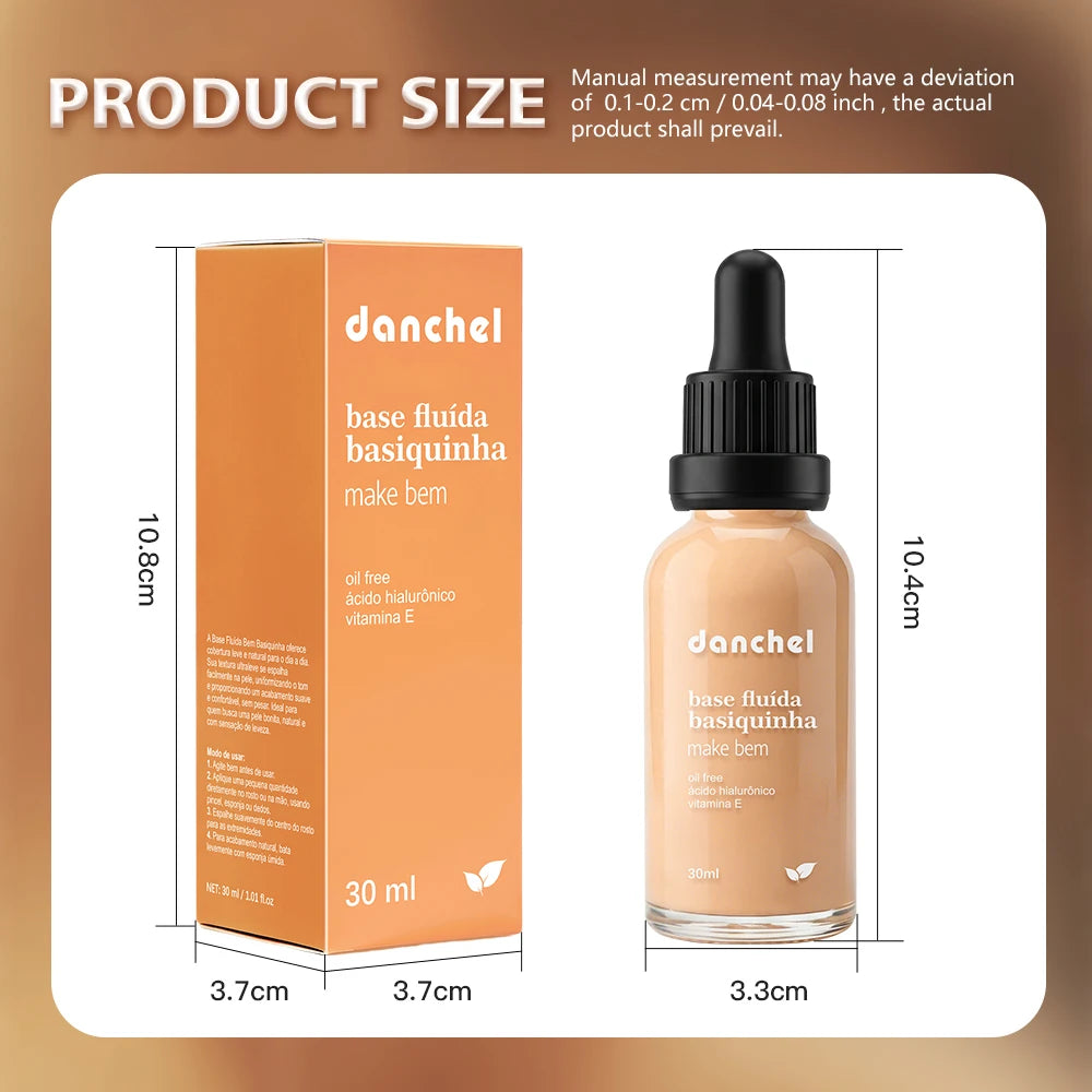Danchel Lightweight Liquid Foundation Matte Soft Makeup