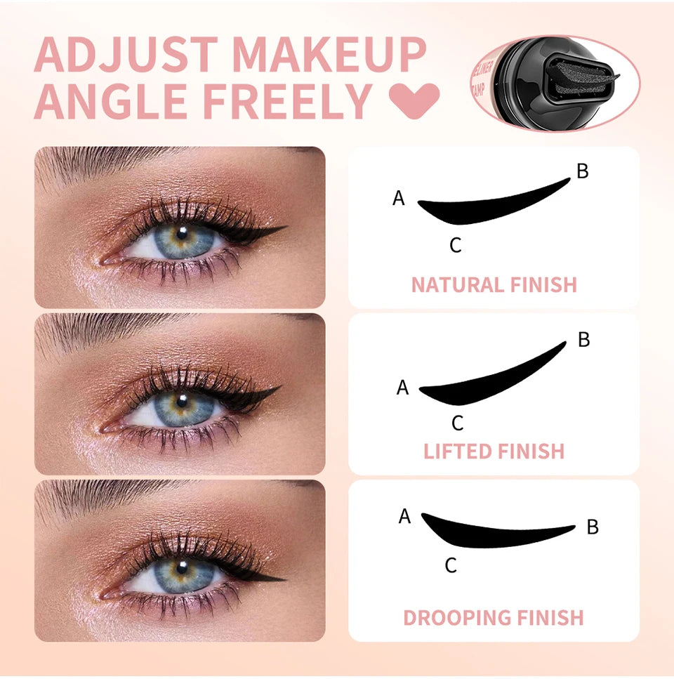 Triangle Liquid Eyeliner Stamp Waterproof Winged Pencil Pen