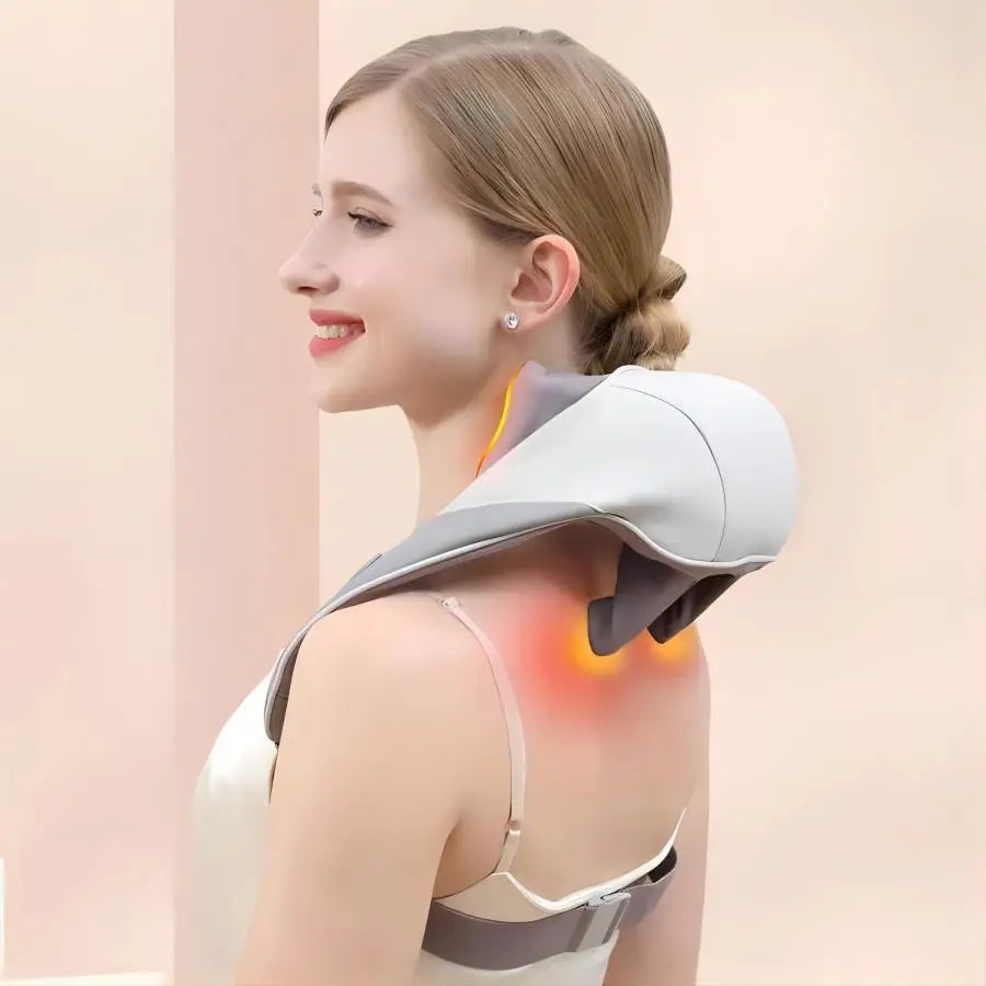 Wireless Neck and Back Massager 6D Deep Tissue Kneading Pillow - 1