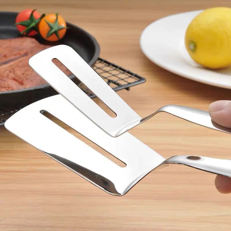 Stainless Steel Steak Spatula Tongs Multifunctional Kitchen Grill Clamp - 14