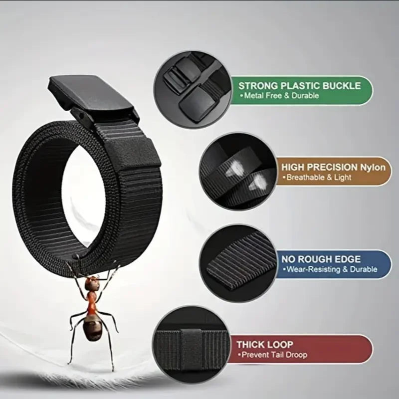 2 Pack Tactical Nylon Belt Quick Release Webbing Canvas Work Belt
