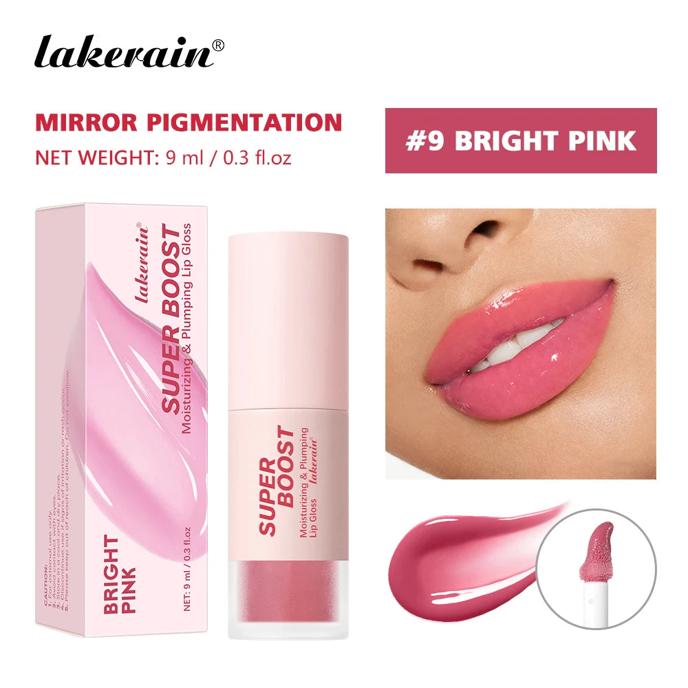 Lakerain Plumping Lip Gloss Hydrating Mirror Shine Lip Gloss
