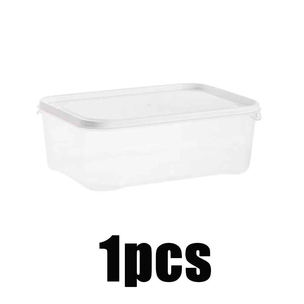 Clear Refrigerator Storage Box Food Preservation Kitchen Organizer Set - 15