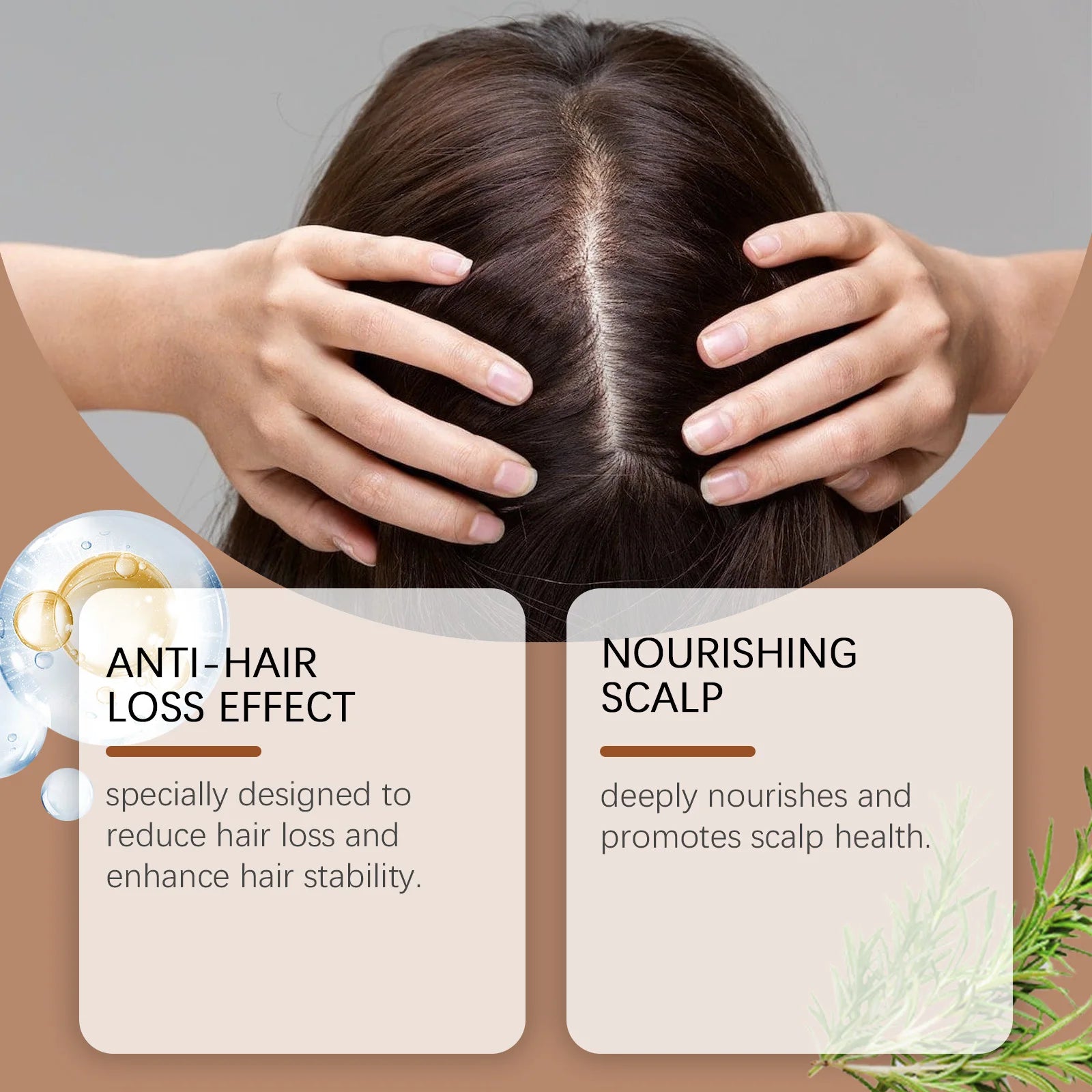Hair Growth Shampoo Anti Dandruff Nourishing Repair Scalp Care - 3