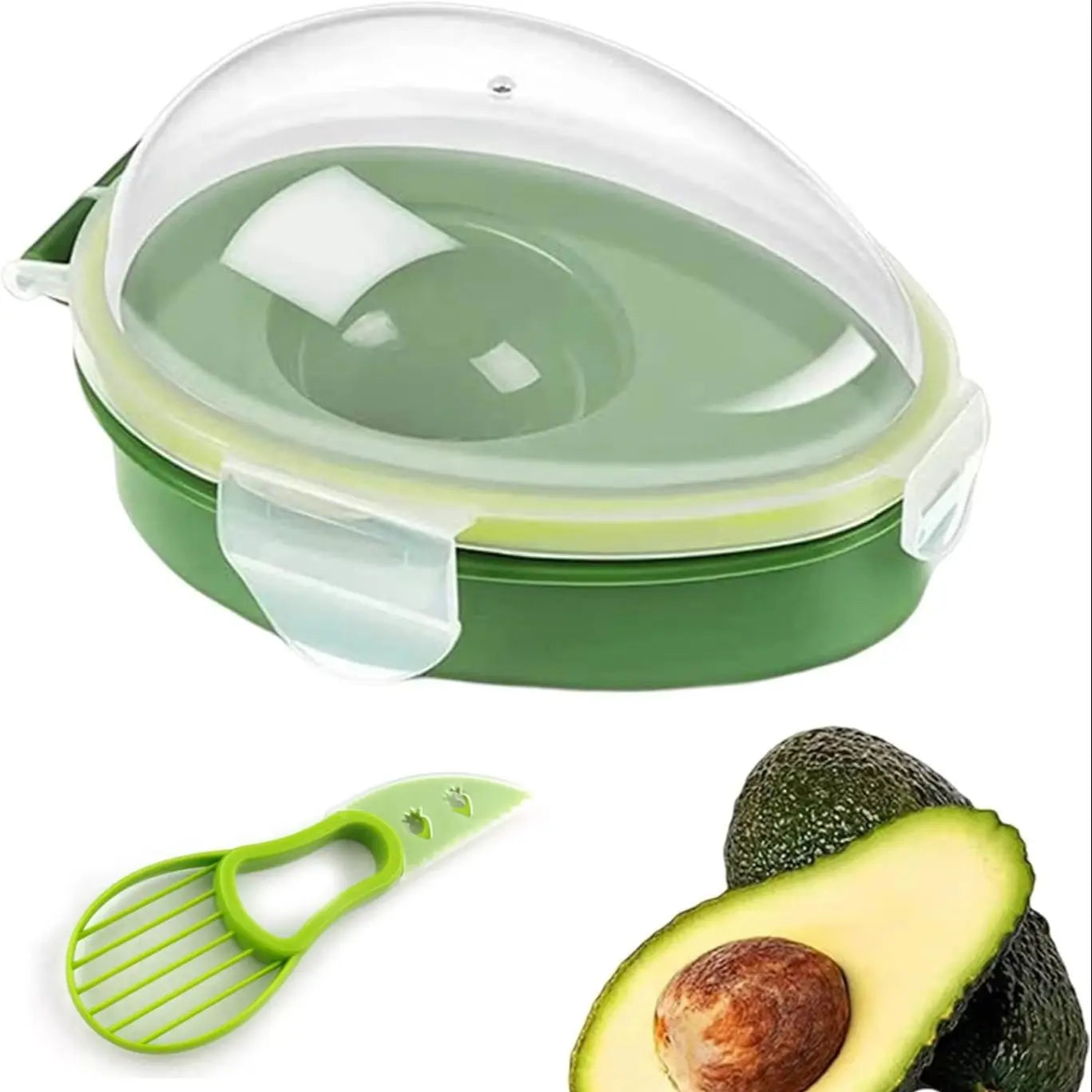 Avocado Storage Box and Slicer Set Reusable Food Keeper Container - 18