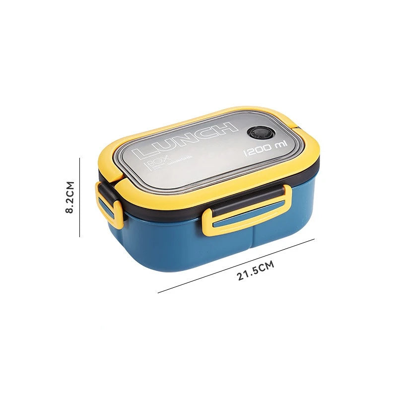 1200ML 2-Layer Bento Lunch Box Portable Leakproof Food Container - 17