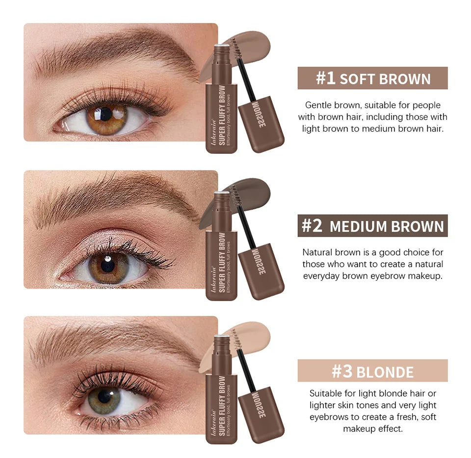 Waterproof Eyebrow Mousse Volumizing Fluffy Brow Gel