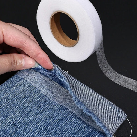 Double Sided Iron On Hem Tape Non Woven Adhesive Fabric Roll for Sewing