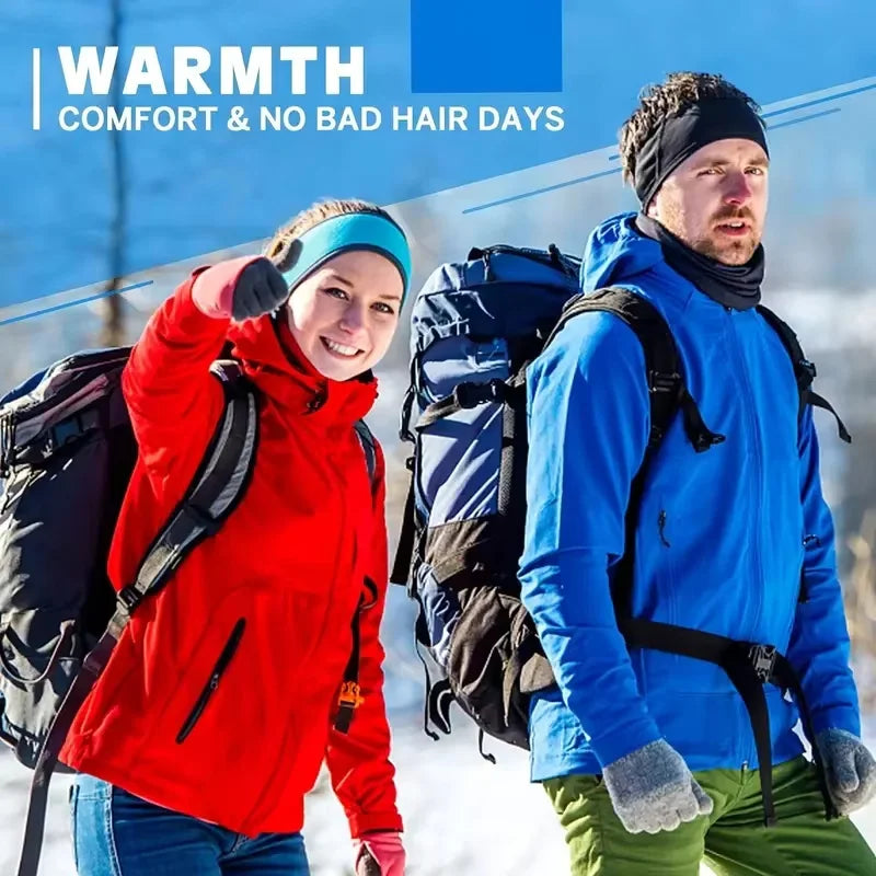 Warm Fleece Earmuffs Headband Unisex Windproof Winter Sports Ear Warmer - 3