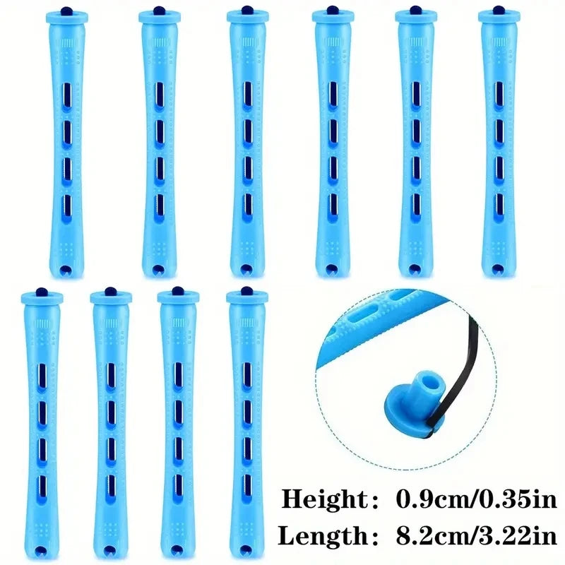 10pcs Hair Perm Rods Set Professional Curling Styling Tools - 9