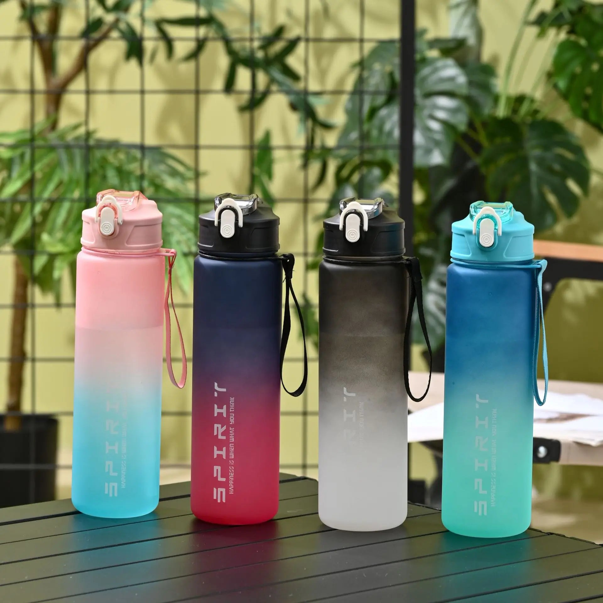 800ML Leakproof Sports Water Bottle Portable Shaker for Fitness Hiking - 7