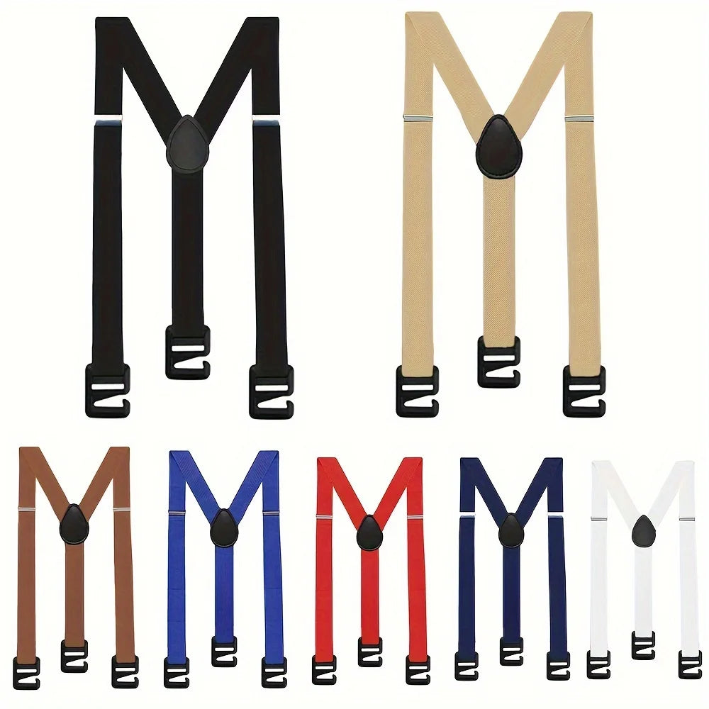 Unisex Adjustable Suspender Straps Heavy Duty Elastic Belt for Hiking