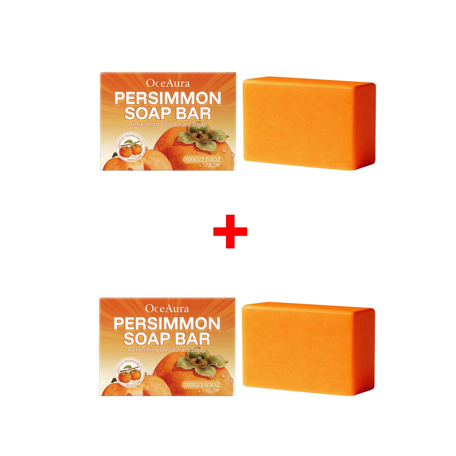 Persimmon Soap Bar Deodorizing Body Cleanser - 18