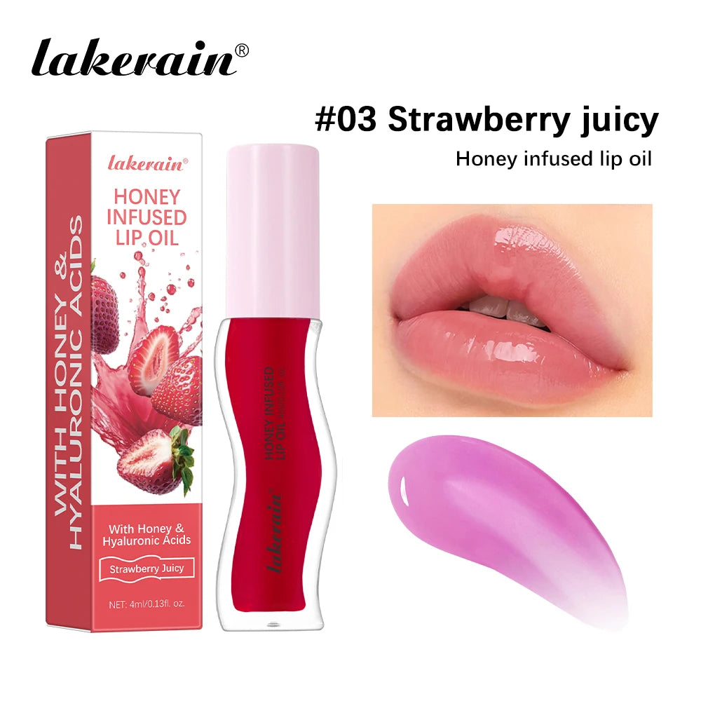 Lakerain Honey Infused Moisturizing Lip Gloss Oil