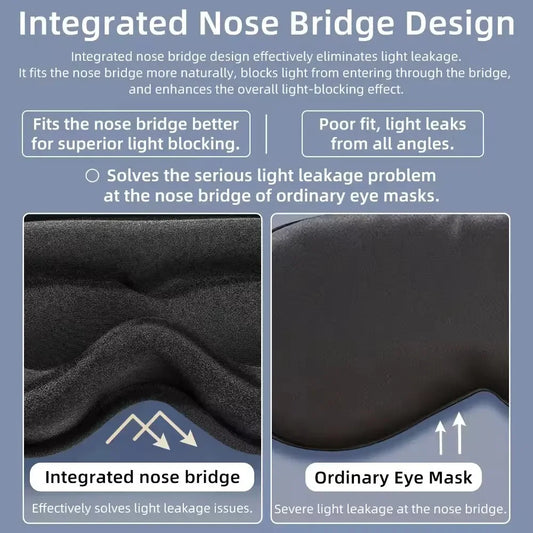 3D Sleep Mask Memory Foam Blindfold Eyeshade