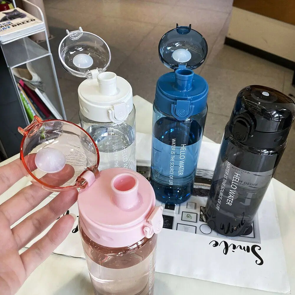 780ml Frosted Sports Water Bottle Leakproof Gym Travel Drinking Flask - 3
