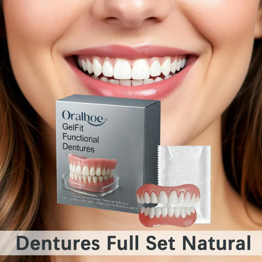Temporary Denture Fake Teeth Upper Lower Jaw Orthodontic Kit