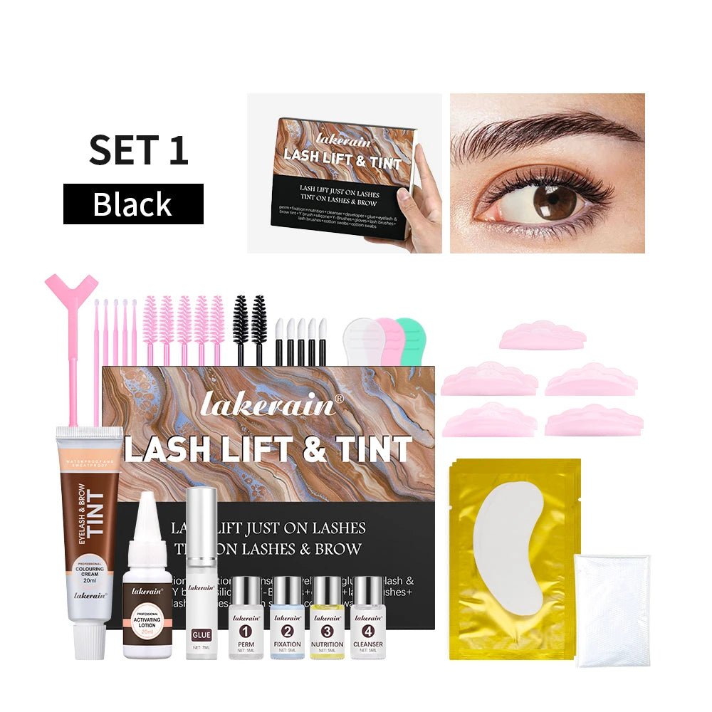 Professional Eyelash Perm and Tint Kit Lash Lift Curling Set