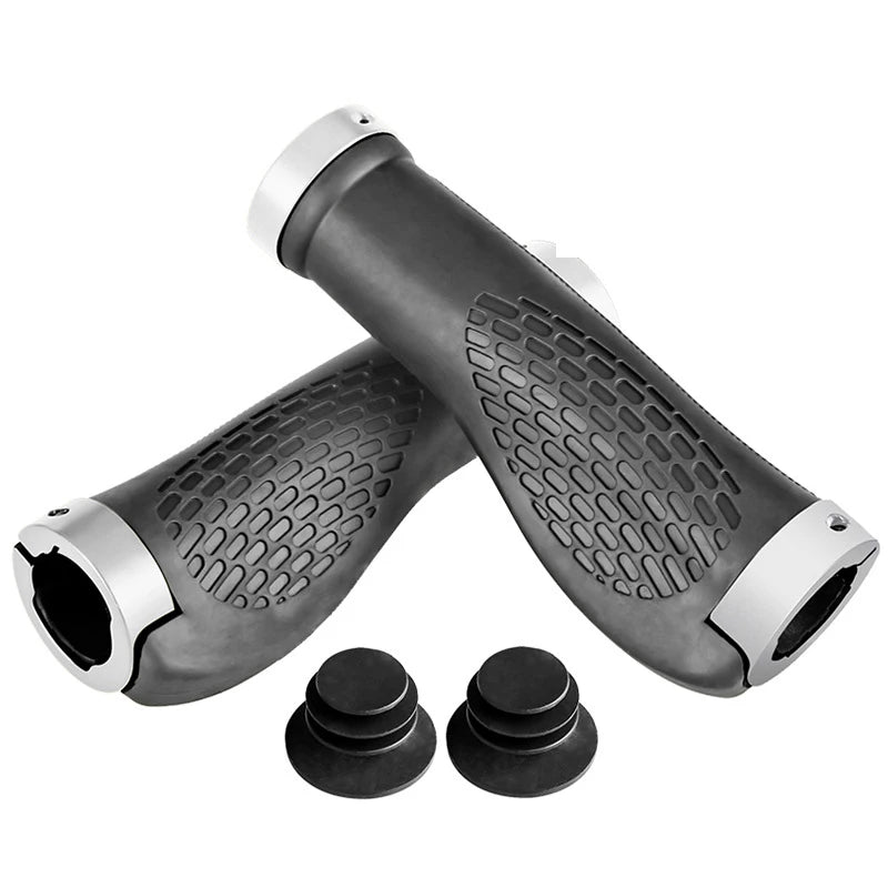 Ergonomic MTB Bicycle Handlebar Grips Anti Slip Rubber Lock On Grips