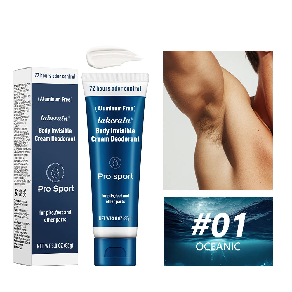 Body Deodorant Cream 72H Odor Protection Invisible Antiperspirant - 19