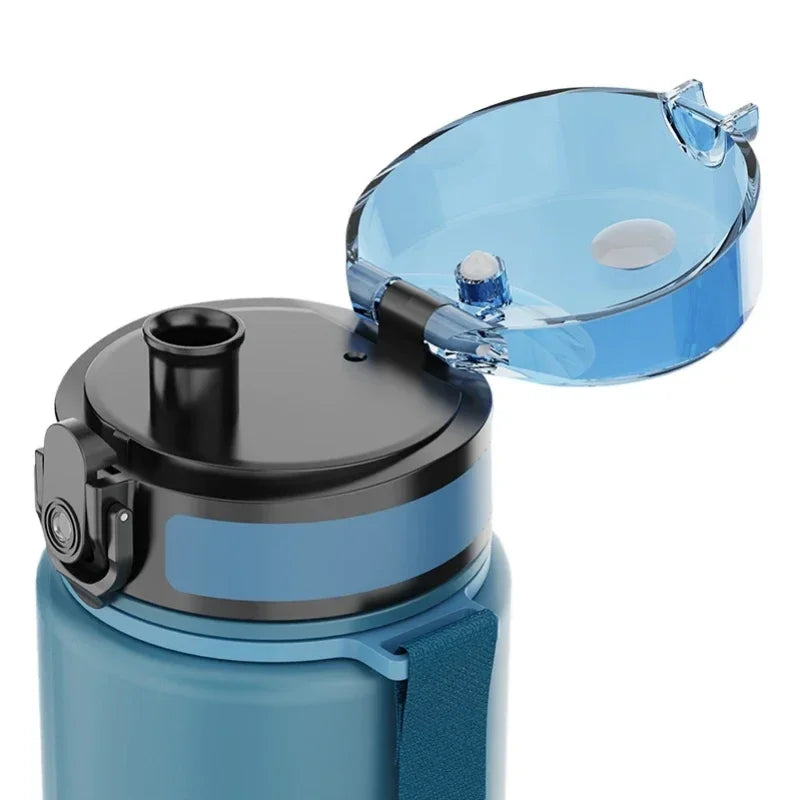 Motivational Sports Water Bottle Leak Proof Gym Jug Travel Cup
