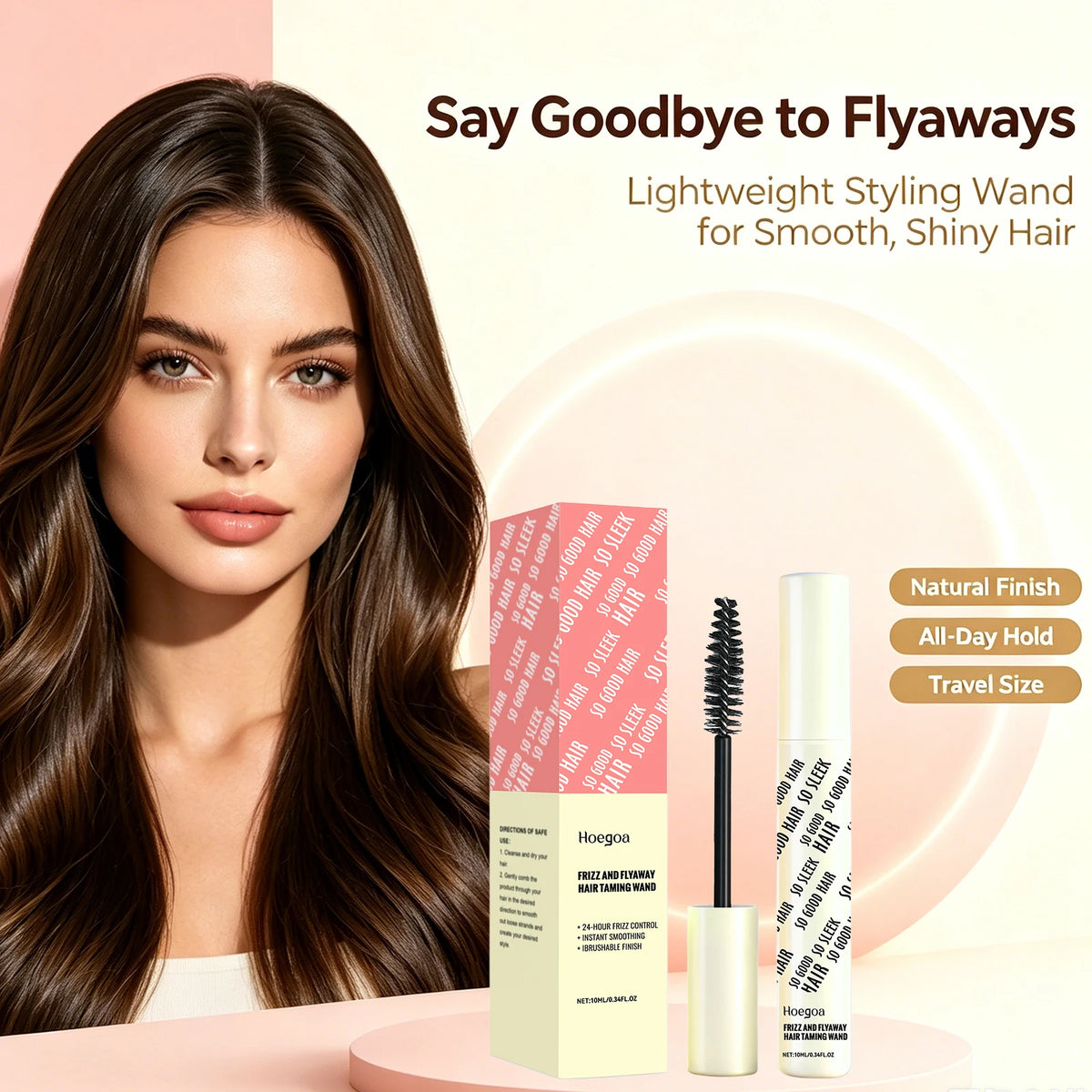 Anti-Frizz Hair Taming Wand Flyaway Smoothing Stick