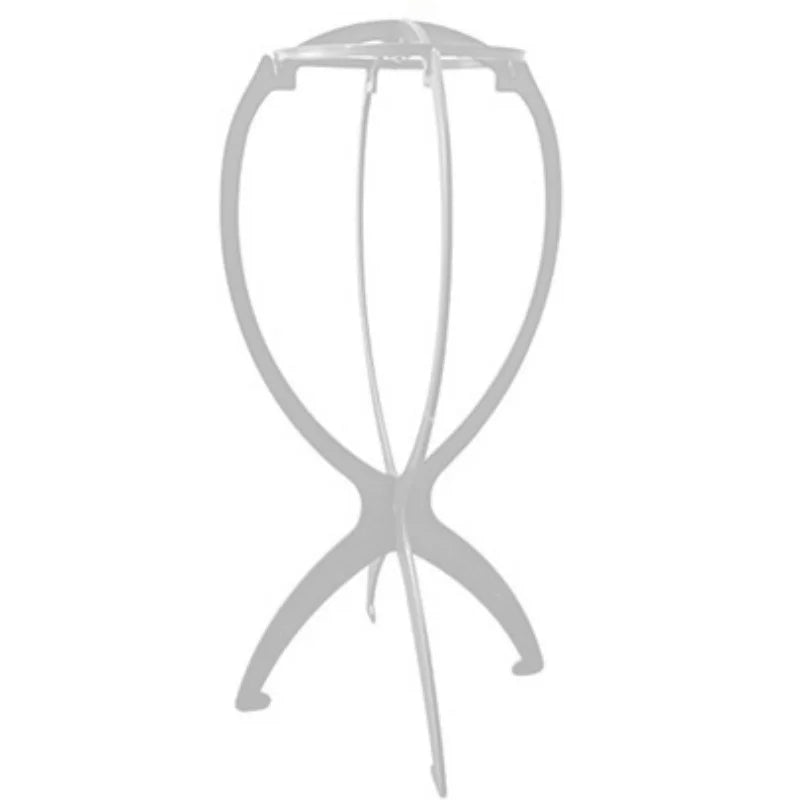 Portable Folding Wig Stand and Hat Display Holder for Travel or Salon - 16