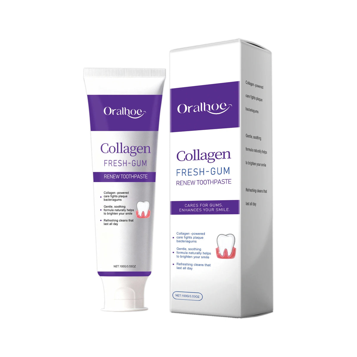 Collagen Whitening Toothpaste Fresh Breath Gum Care