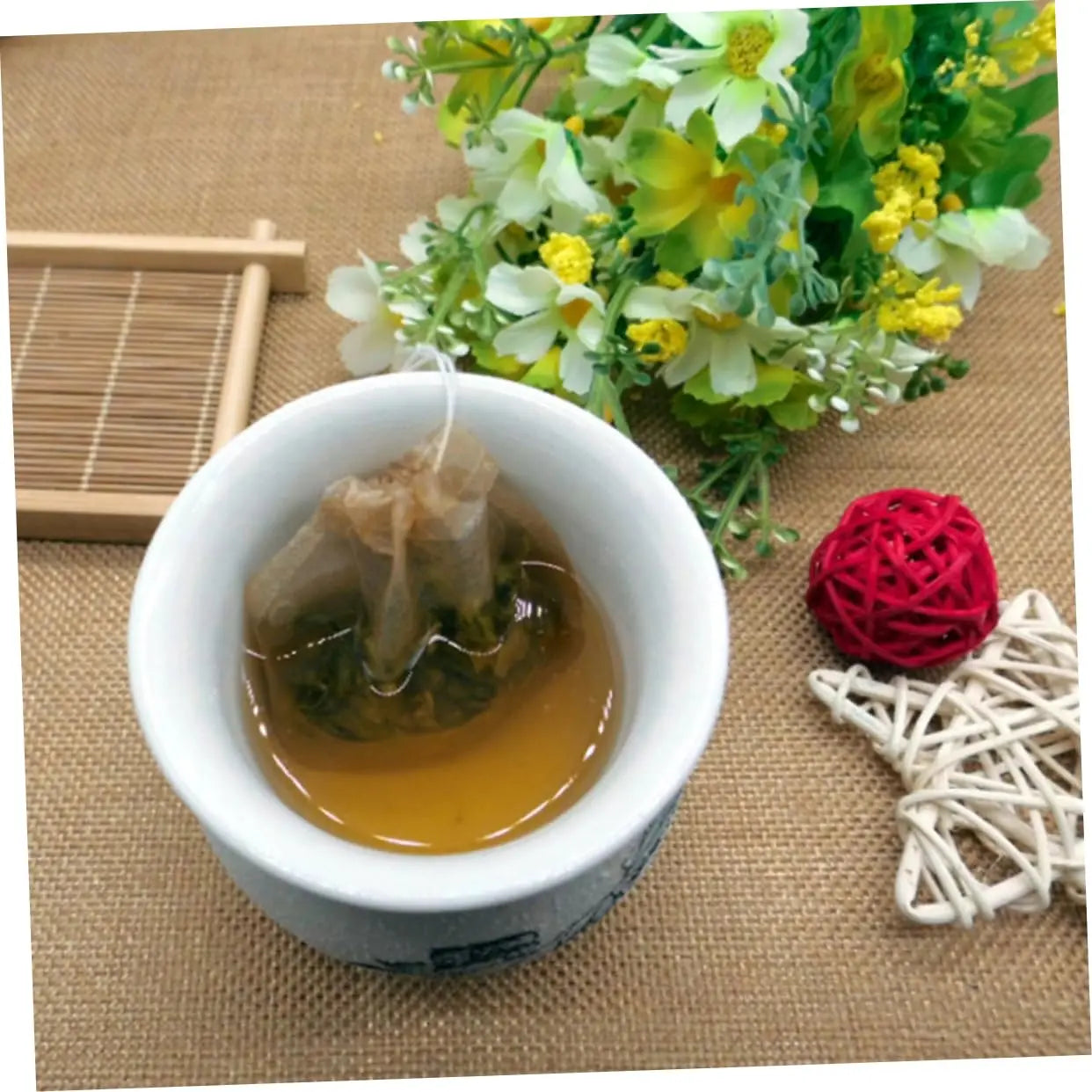 Disposable Tea Filter Bags - Loose Leaf Tea Infuser and Spice Sachets - 5