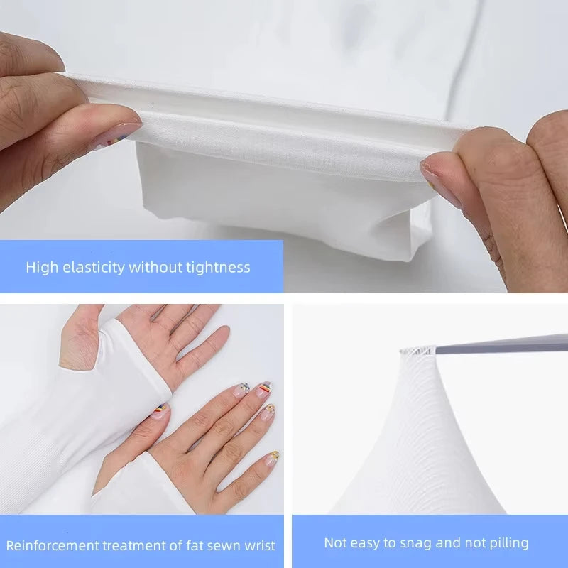 UV Protection Arm Sleeves Cooling Sunblock Covers for Sports Cycling - 10