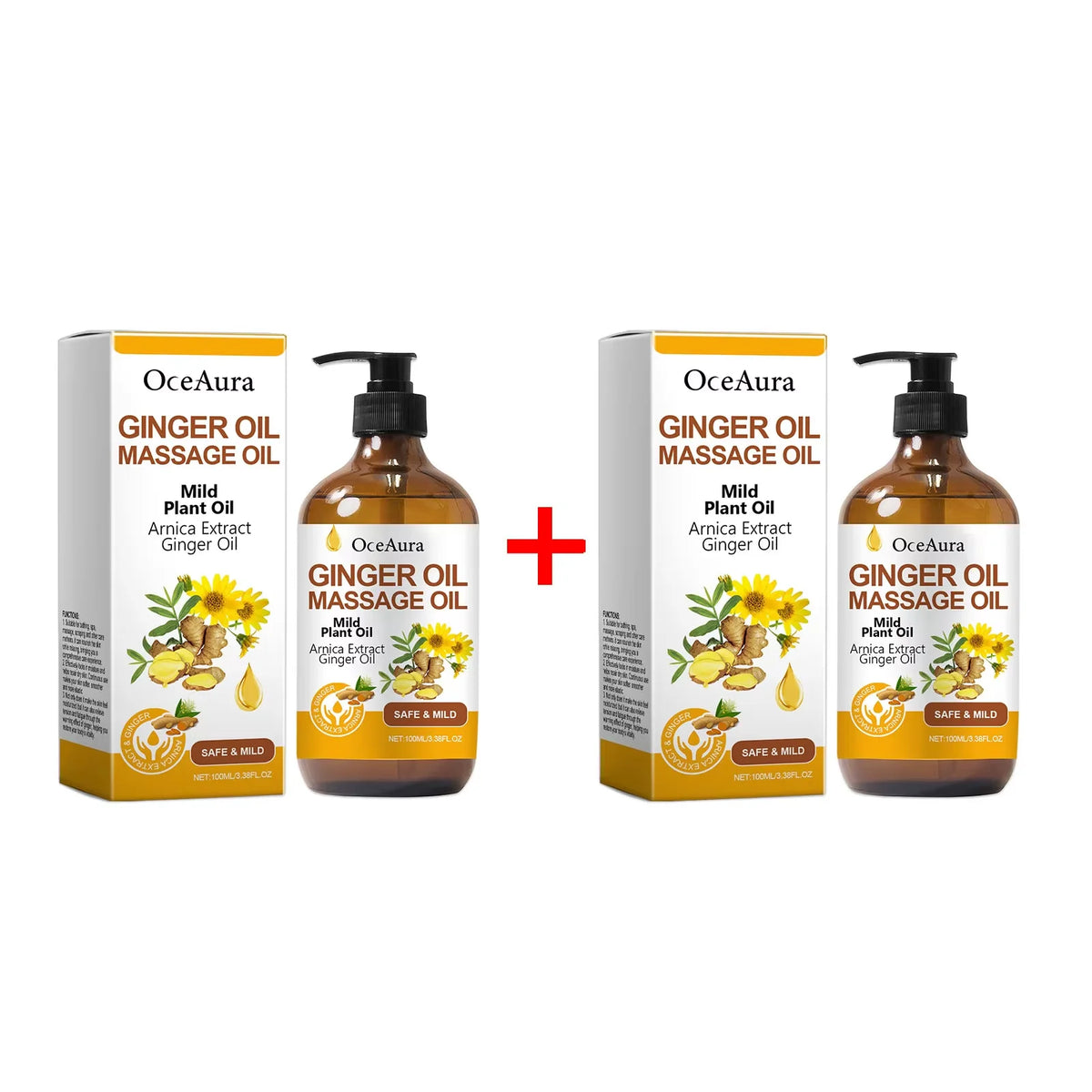 Ginger Massage Oil Body Relaxing Essential Oil