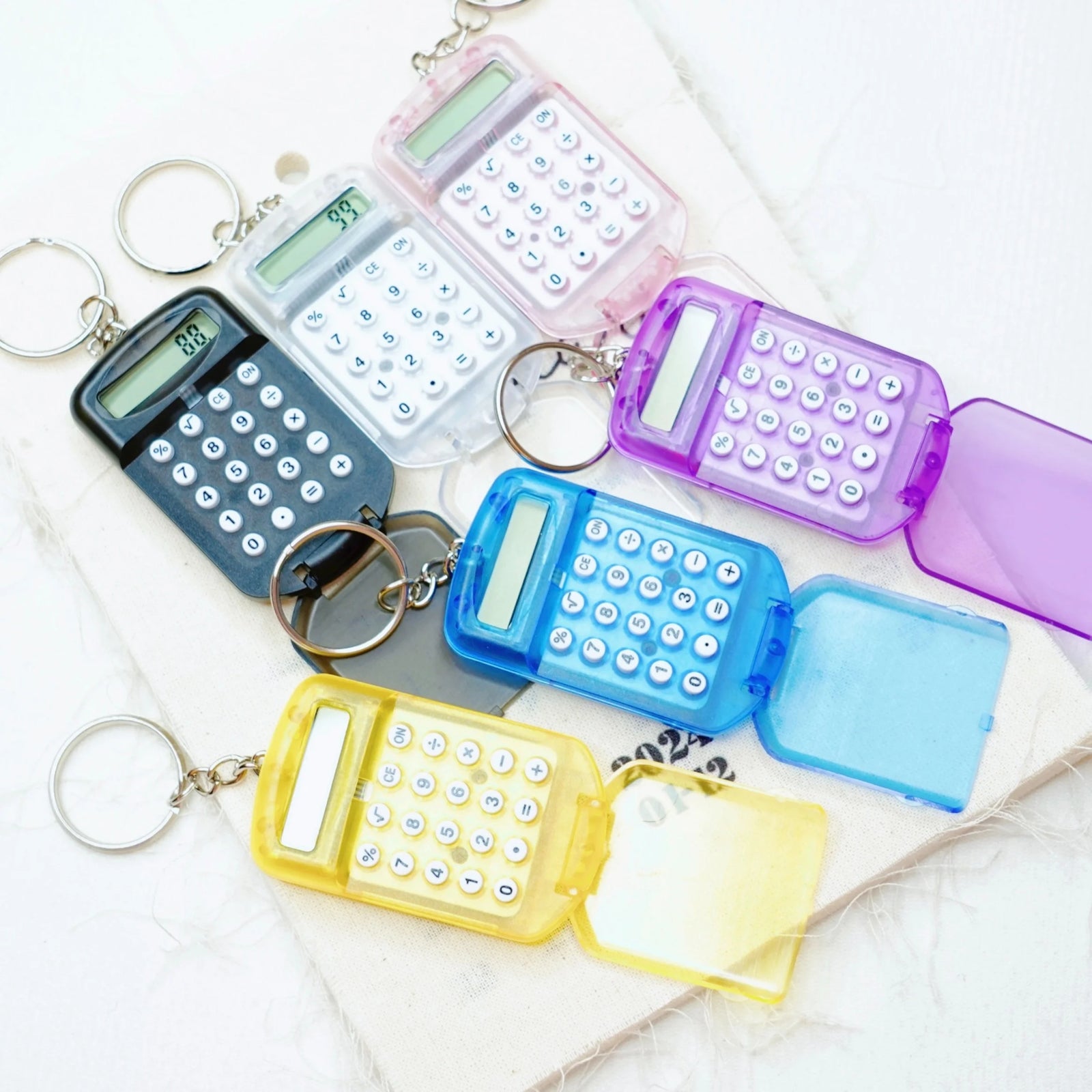 Mini Calculator Keychain Portable 8 Digit Pocket Calculator for Students