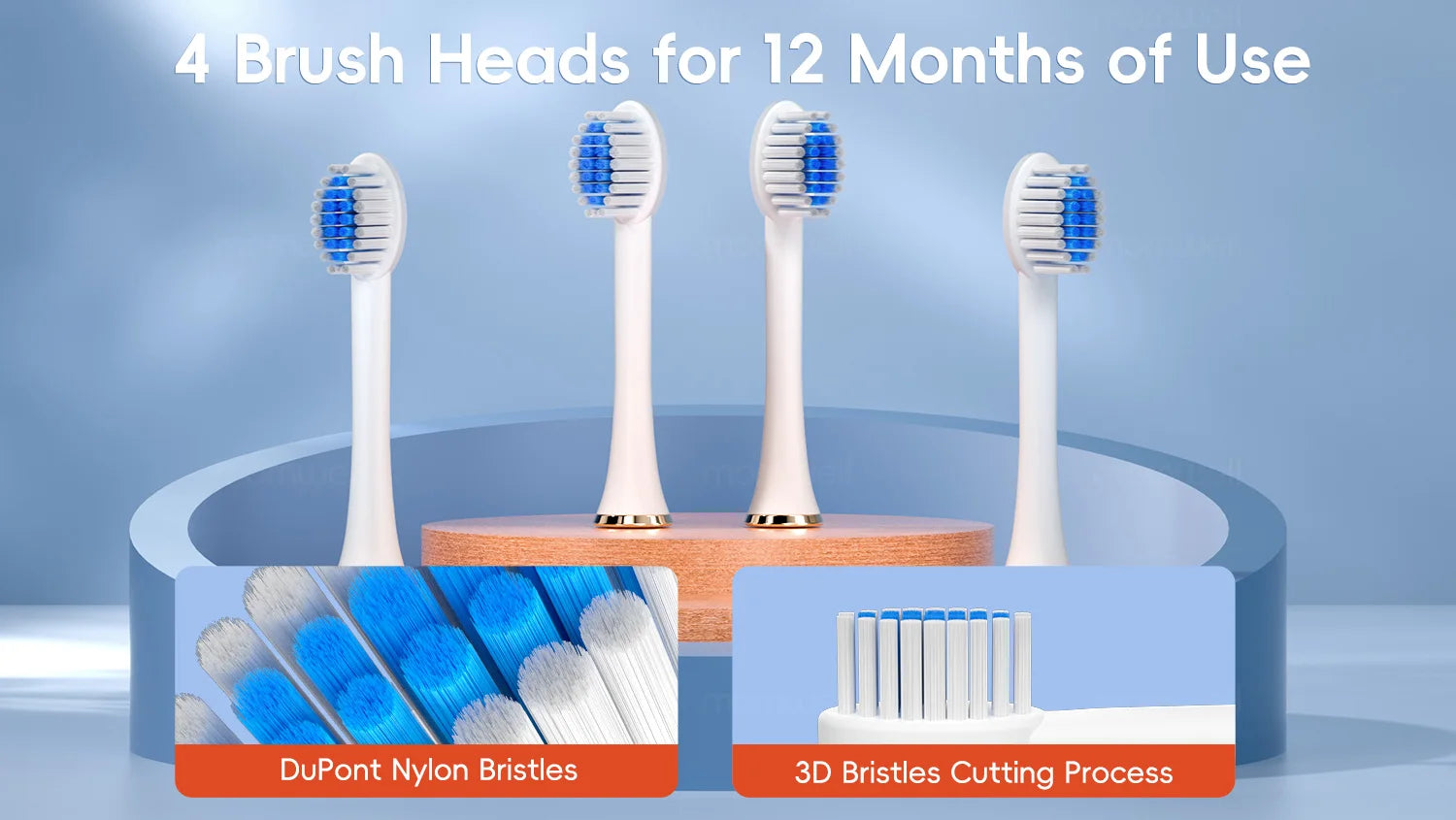 Electric Toothbrush Sonic Rechargeable IPX7 Waterproof - 13