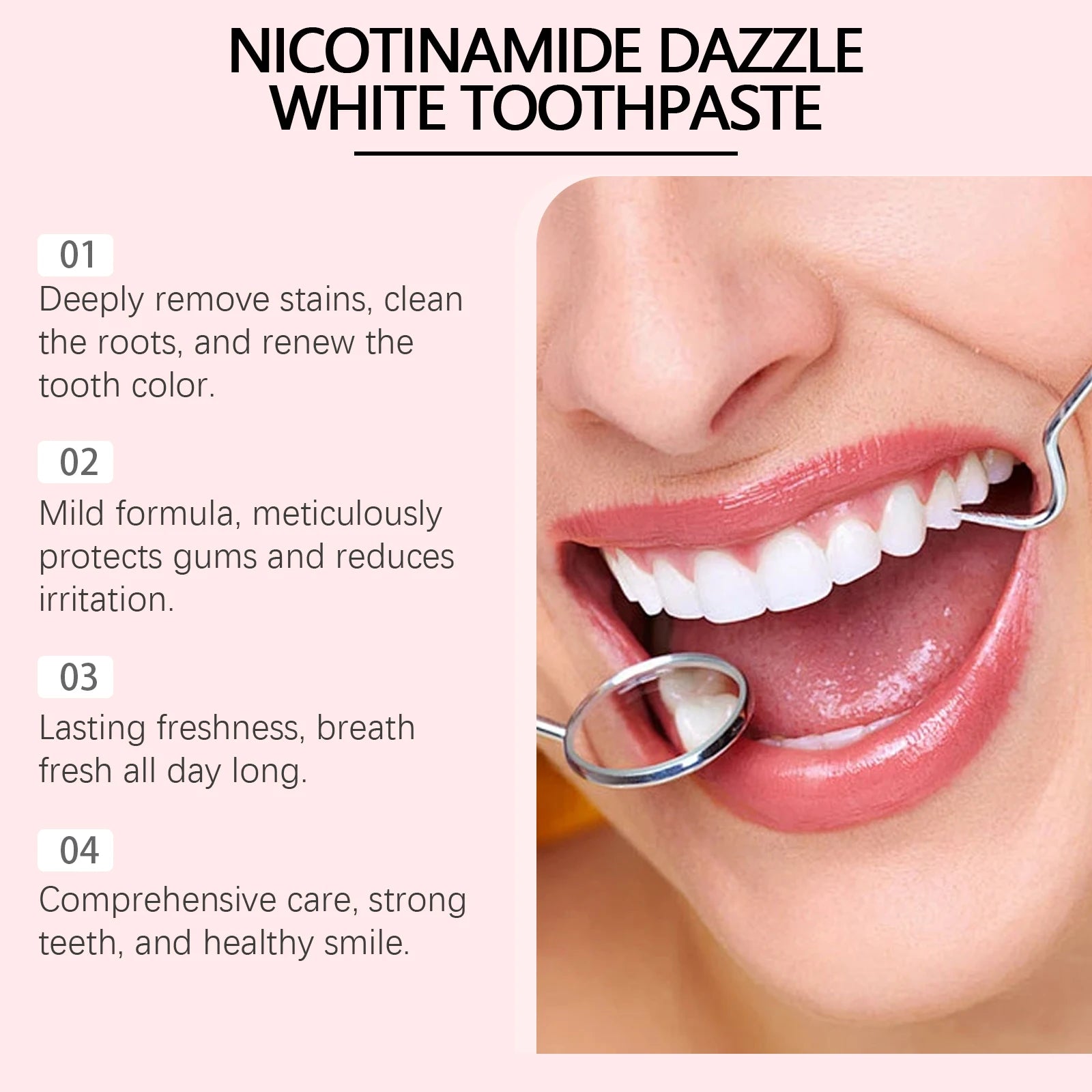 Oralhoe Teeth Whitening Toothpaste Repair Cavities Mint Fresh Breath - 4