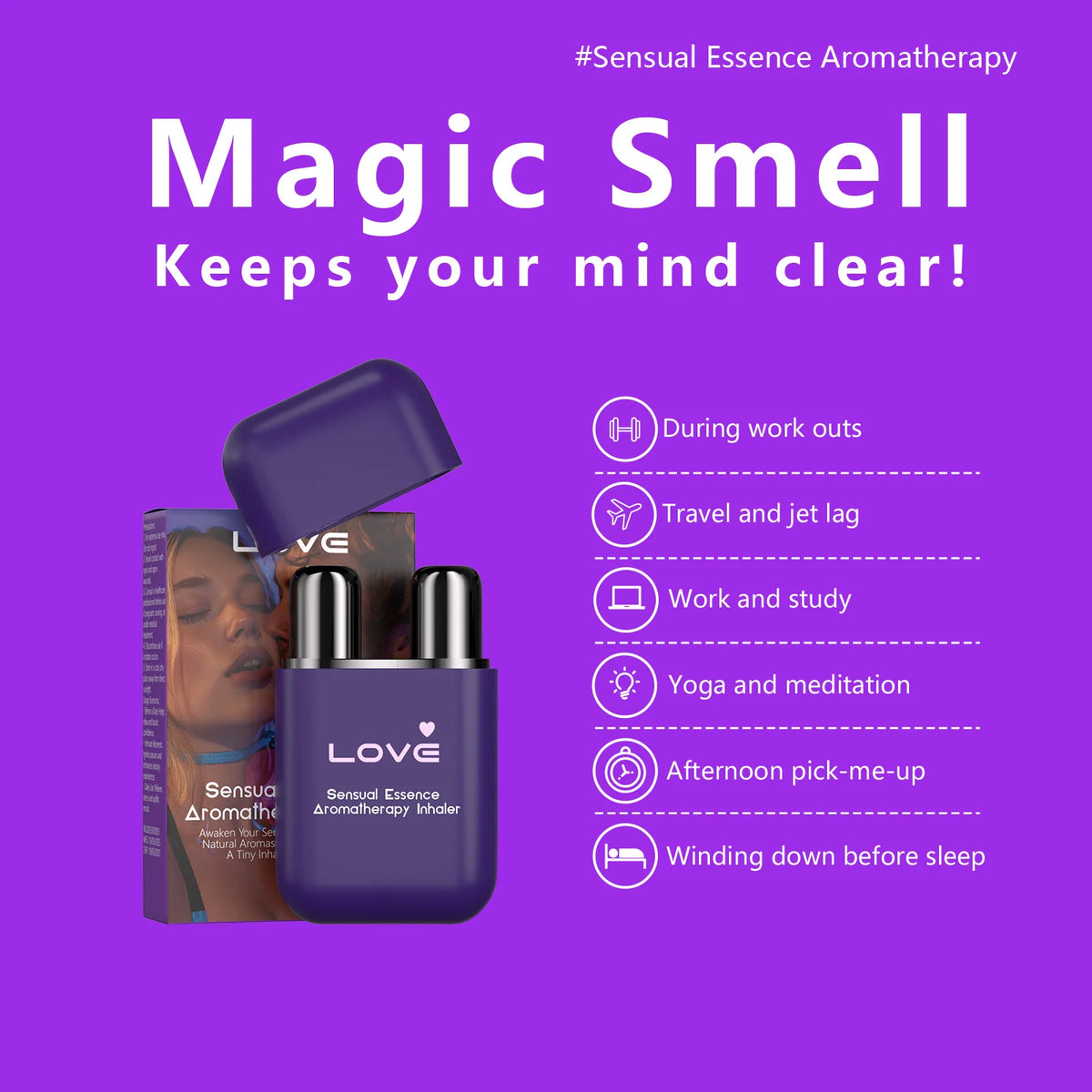 Double Hole Vitality Energy Stick Aromatherapy Inhaler