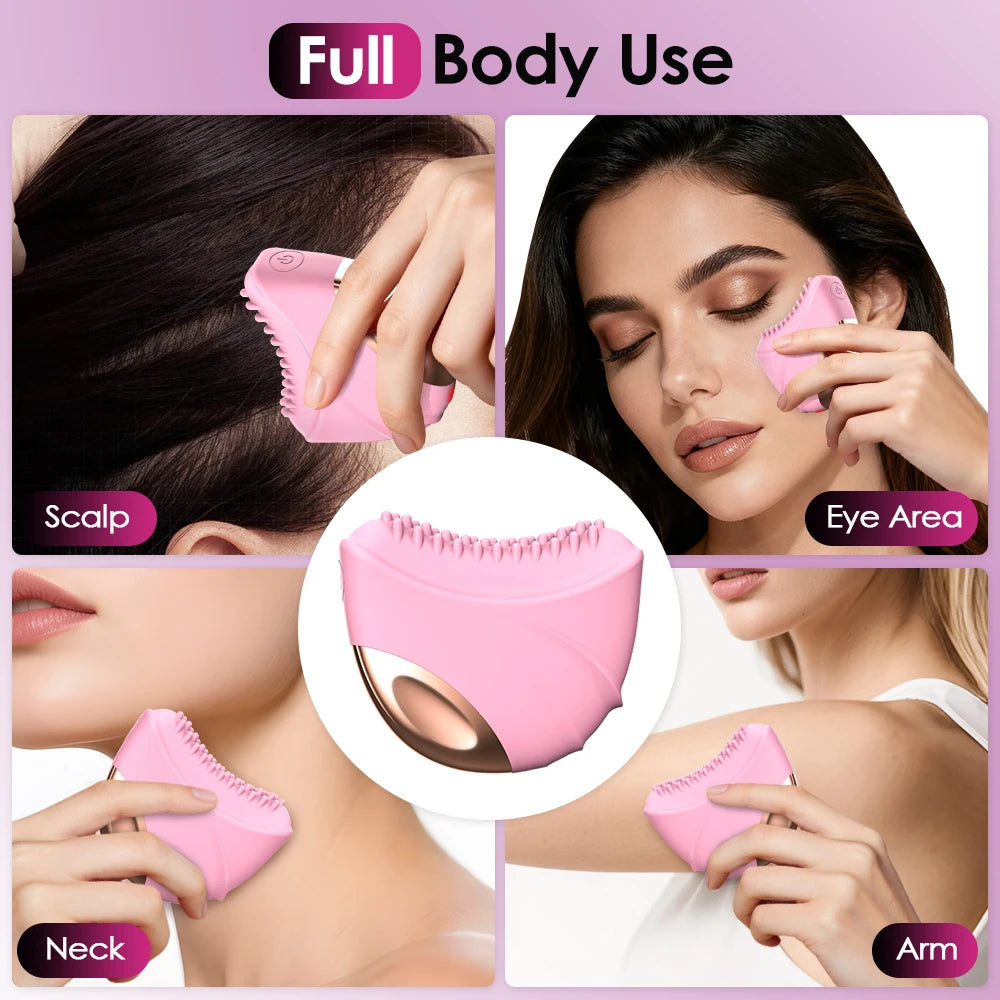 Electric Body Massage Brush & Exfoliating Skin Contour Tool