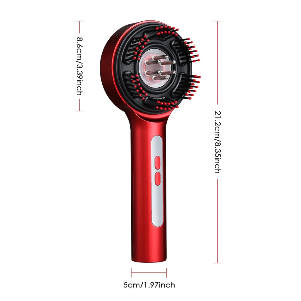 Electric Scalp Massager Hair Growth Oil Applicator Comb